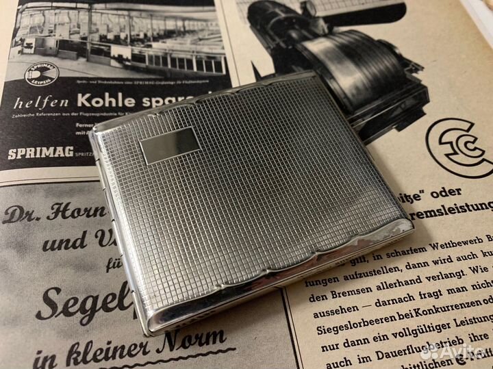 Портсигар Kraftalpacca трофейный Германия, 1930-ые