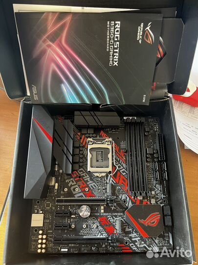 Материнская плата asus rog strix b360-g gaming