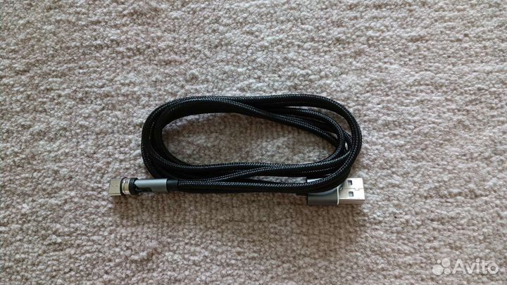 Новый кабель USB - Type-C 1,2м, 2,4A, магнитный