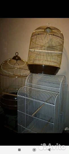 Клетки для попугаев новые