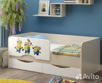 Детская кровать Юниор-12,Уголок школьника-8,Радуга