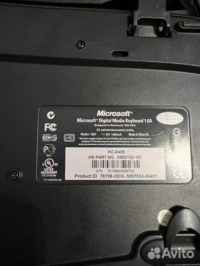 Клавиатура Microsoft 1031