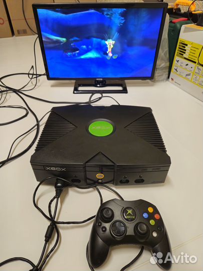 Xbox Original + 13 дисков Отличных игр