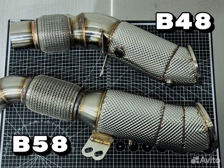 Даунпайп BMW B58/B48 Heat Shield