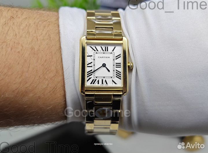 Мужские кварцевые часы Cartier