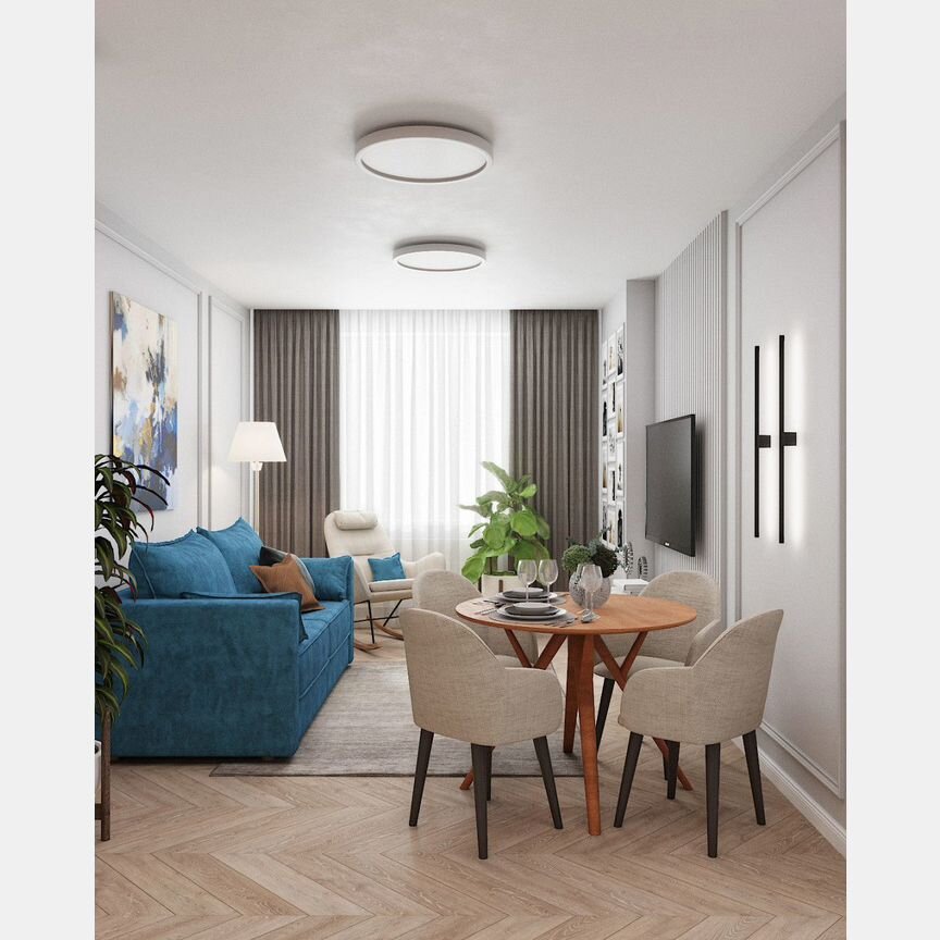 1-к. апартаменты, 41,9 м², 5/25 эт.