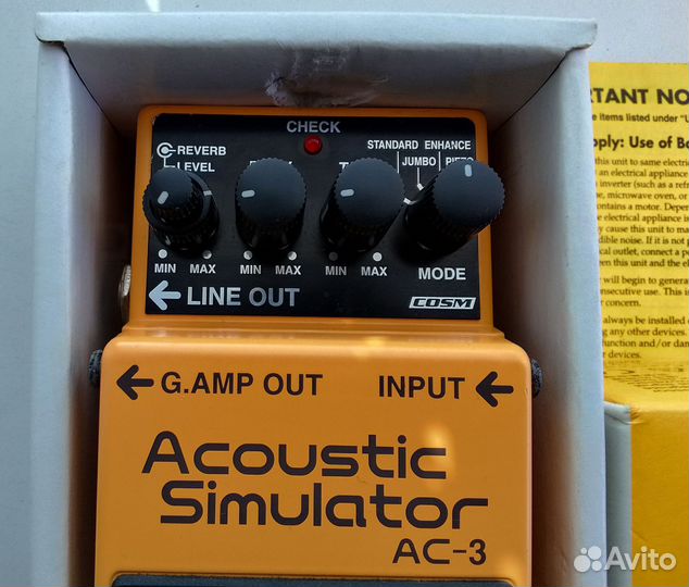 Гитарная педаль Boss Acoustic Simulator AC-3