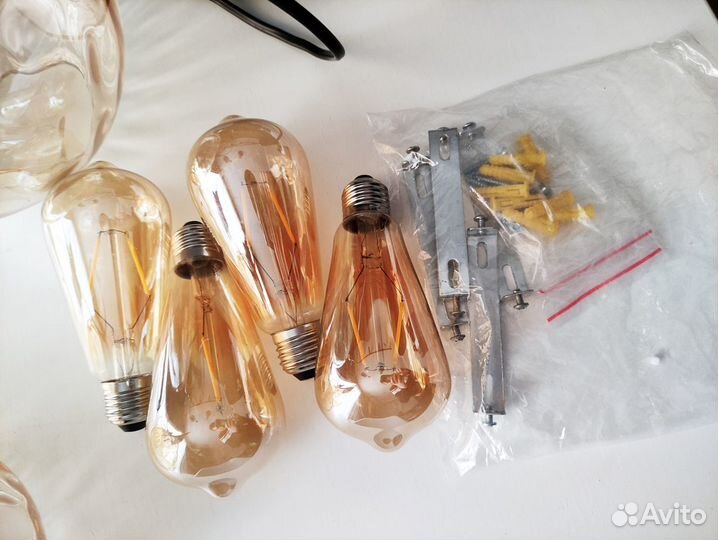 Светильники винтажные 4 штуки