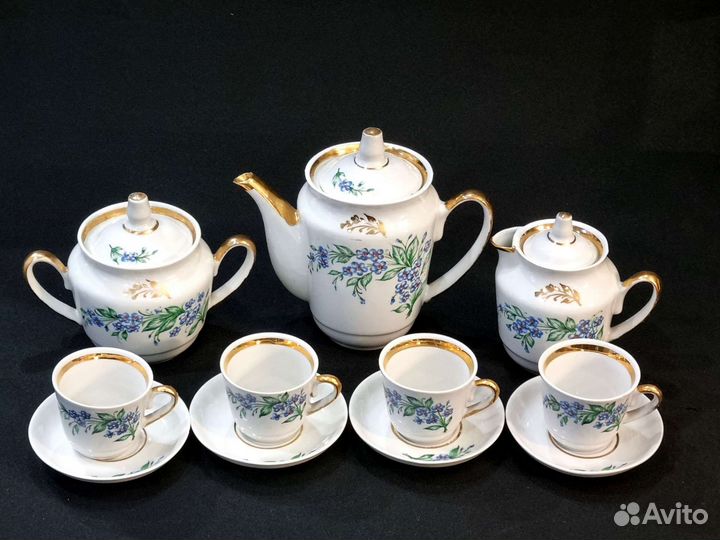Кофейный сервиз Городницкий фарфоровый завод СССР