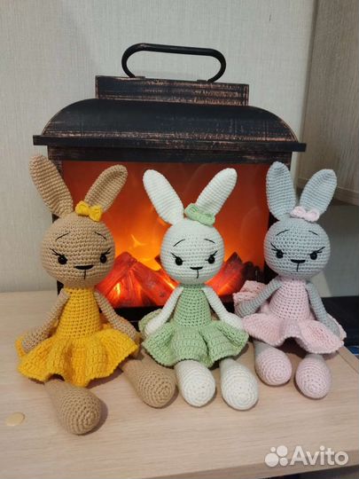 Зайчик, игрушка hand made