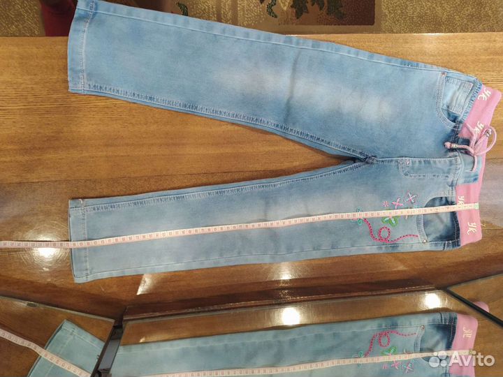 Джинсовый костюм для девочки 110