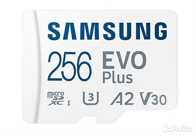 Карта памяти microsdxc EVO+ U3+ A2 V3 256Gb+SD ad