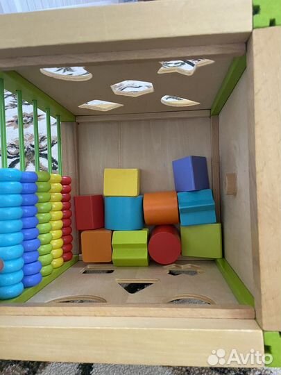 Развивающий куб из дерева