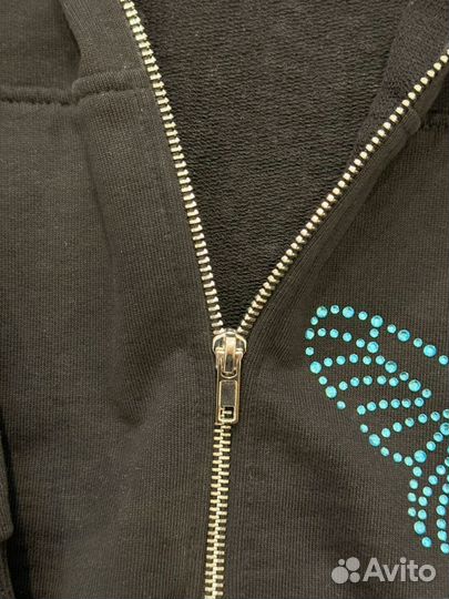 Зип худи Haliky Swarovski Butterflies Hoodie