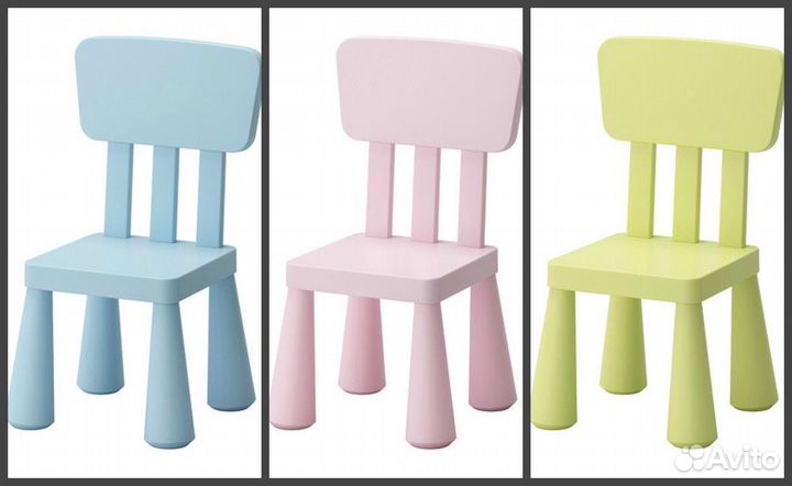 Стол и стул IKEA маммут