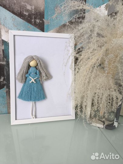 Куклы макраме семья