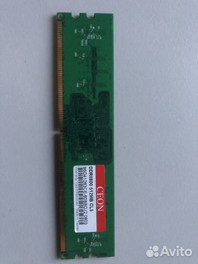 Оперативная память 512Mb ceon DDR2 800 CL5
