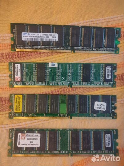 Оперативная память DDR1 512MB для пк и ноутбуков