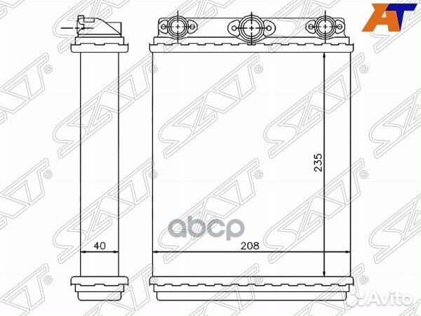 Радиатор отопителя салона mercedes E-class W124