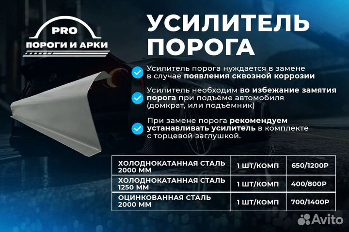 Ремонтные пороги Hyundai Trajet