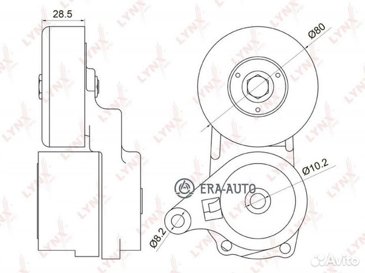 Lynxauto PT-3024 / mitsubishi Outlander I 2.0-2.4 03-06 / Galant 2.4 00 / Grandis 2.4 04 / Lancer(CS