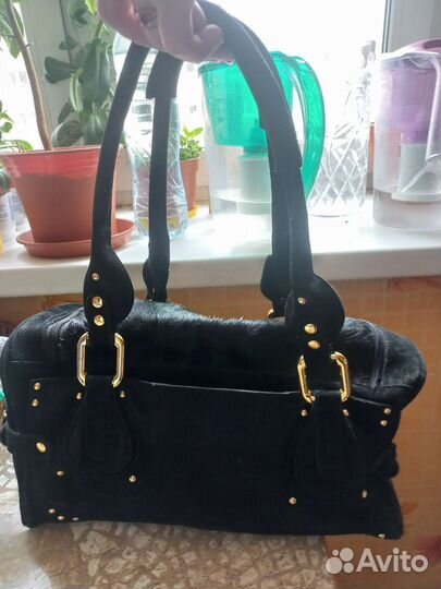Сумка женская замшевая