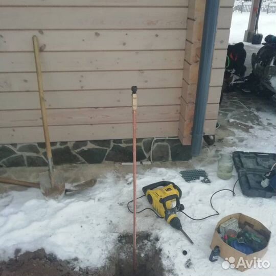 Заземление дома, котла, оборудования (монтаж)