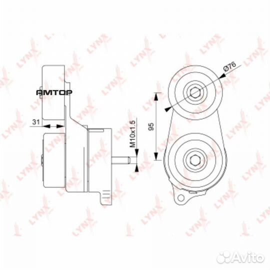 Lynxauto PT3168 Натяжитель ремня навесного оборудо