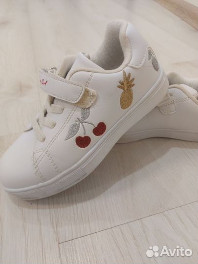 Кеды белые для девочки 29 размер