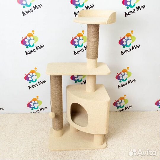 Домик для кошек, когтеточка арт26. Новый, 130 см