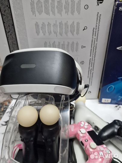 Sony playstation 4 pro 1tb + диски + Sony VR