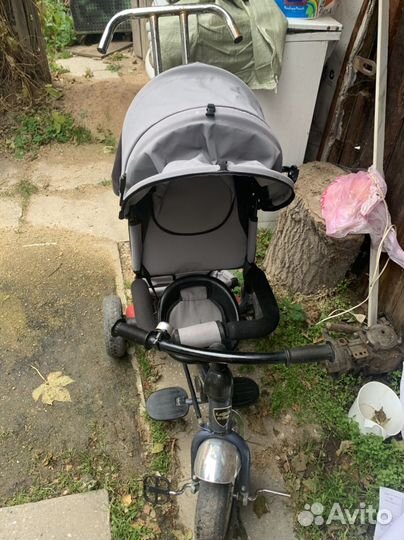 Велосипед коляска с ручкой