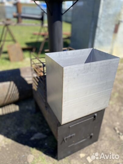 Печь для бани с баком
