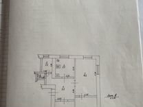 3-к. квартира, 52,1 м², 1/2 эт.