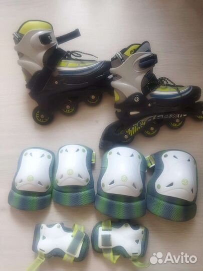 Ролики с защитой раздвижные 38-44