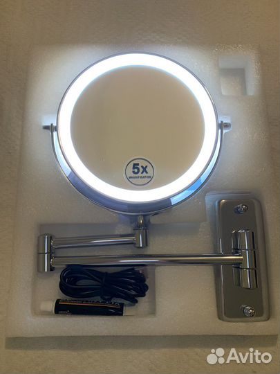 Увеличительное косметологическое зеркало 5x