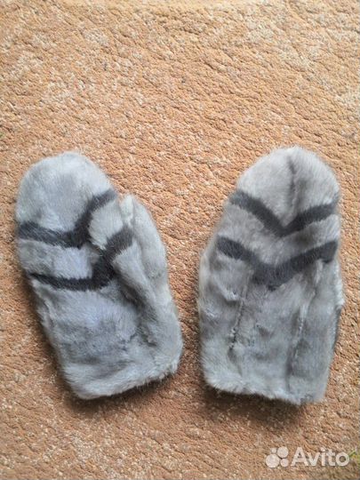 Варежки из норки