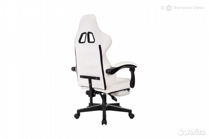 Кресло игровое с подставкой для ног knight lord/F WH