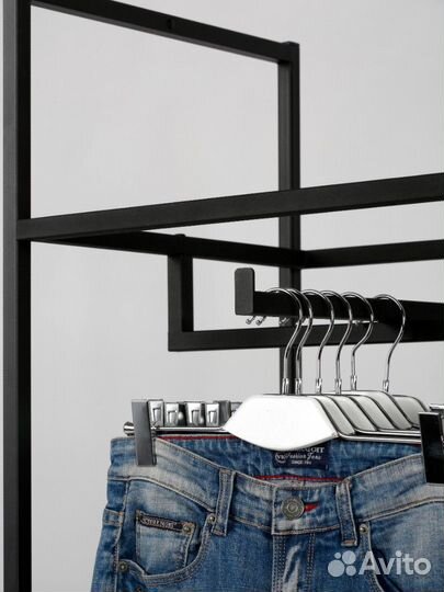 Стеллаж Лофт для одежды кд-2213 комбинированный