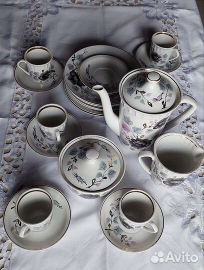 Сервиз чайный СССР Капчагайский фарфоровый завод