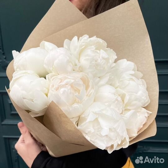 Букет белых Пионов (9)