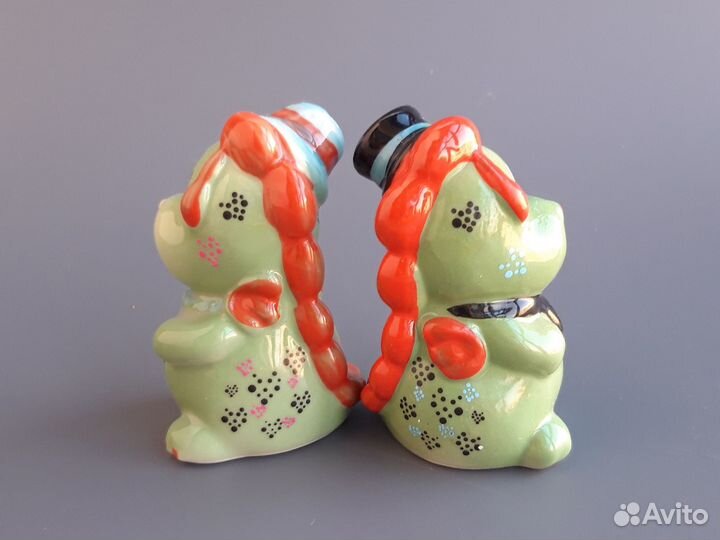 Солонка и перечница керамика Дракончики