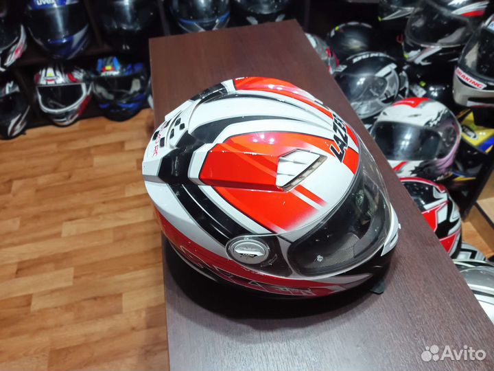 Мотошлем lazer xl с очками