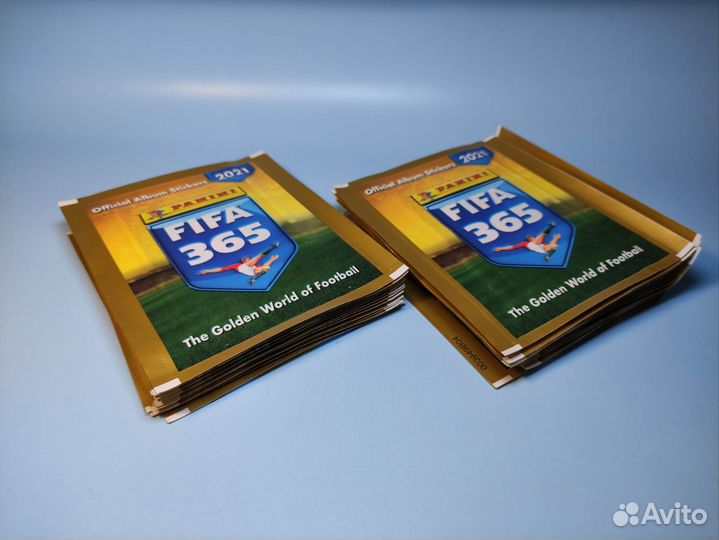 15 пакетиков наклейки panini FIFA 365 2021