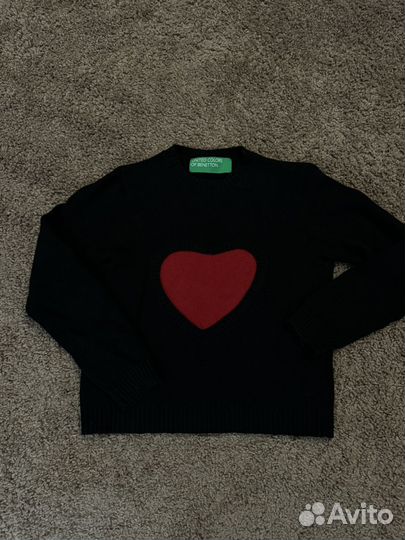 Benetton свитер шерсть s