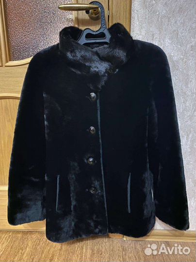 Шуба мутоновая с норкой 44 размер