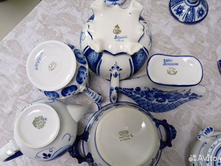 Фарфоровая посуда гжель