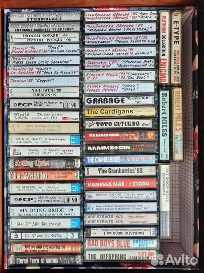 Аудиокассеты с записями 48шт отс