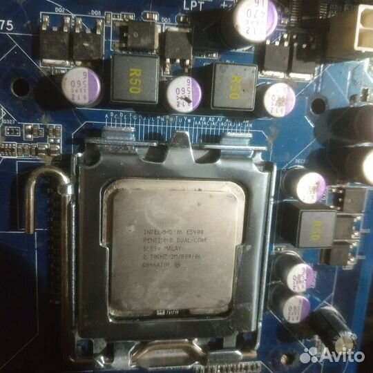 Материнская плата gigabyte + процессор Intel