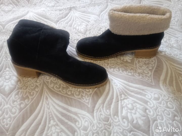 Полусапожки замшевые 43 размер